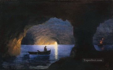  Naples Painting - Azure Grotto Naples Romantic Ivan Aivazovsky Russian